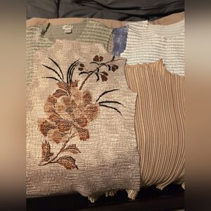 Textured Sleeveless Shell Tops S/M